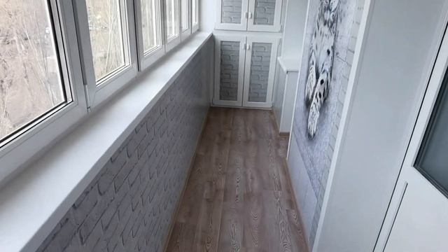 Лоджия 6м "Под ключ". Обшивка ПВХ панелями + панно смотреть онлайн