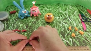 Лепим СМЕШАРИКА ЛОСЯША из лёгкого пластилина