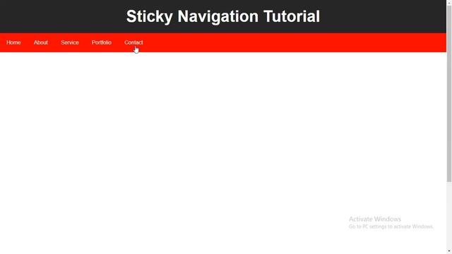 Online Tutorial for Creating a Sticky Nav Bar in HTML CSS and Javascript With Demo смотреть онлайн
