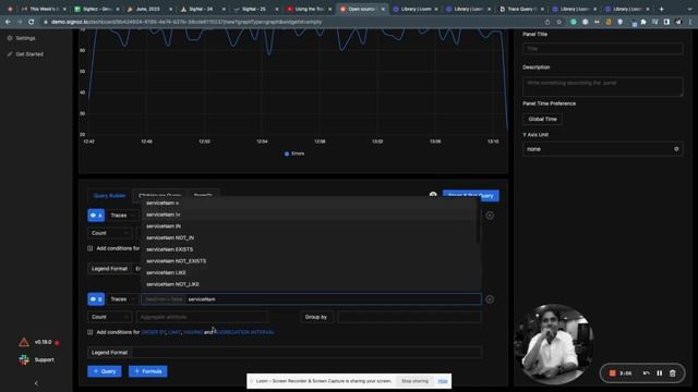 Demo of Trace Query Builder смотреть онлайн