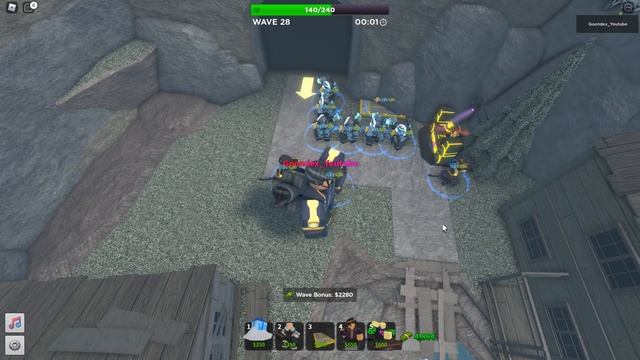 6 Sledgers and Support Roblox Tower Defense Simulator смотреть онлайн