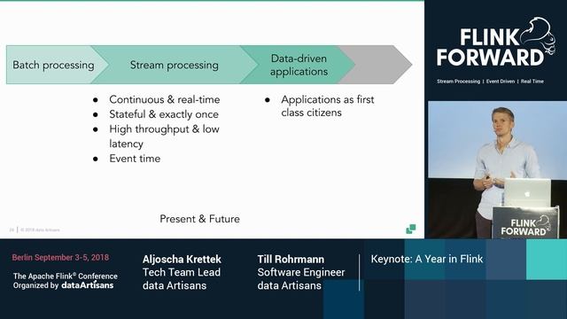 KEYNOTE: A Year in Flink - Aljoscha Krettek & Till Rohrmann смотреть онлайн