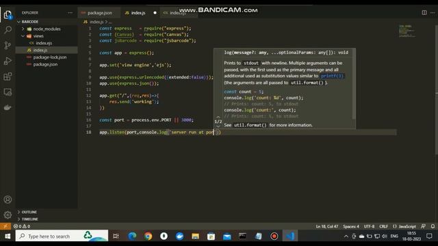 Generate Barcode In Node.js смотреть онлайн