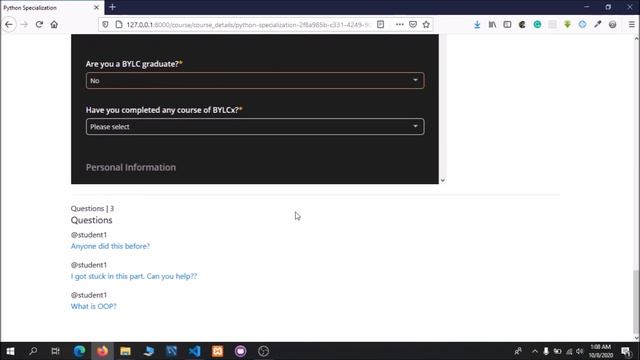 E-learning website Project Showcasing | Django Framework смотреть онлайн