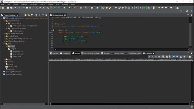 Reading files using Apache Camel смотреть онлайн