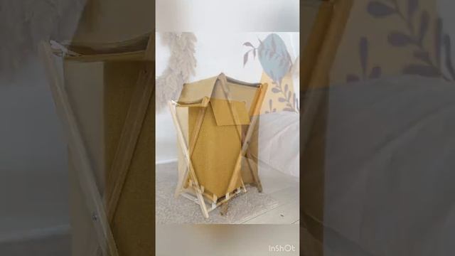 Корзина для белья L с крышкой горчица смотреть онлайн