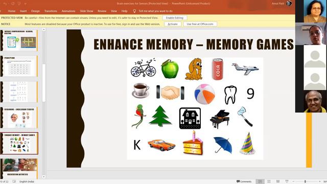Zoom Brain Exercises for seniors Part 1 смотреть онлайн