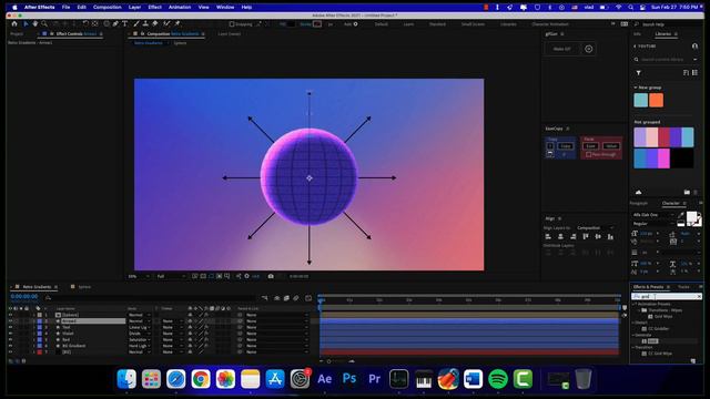 Easily Create Retro Gradients Animation in After Effects смотреть онлайн