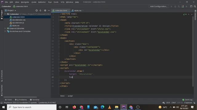 Glassmorphism Calendar UI Design | CSS & JS Effects смотреть онлайн