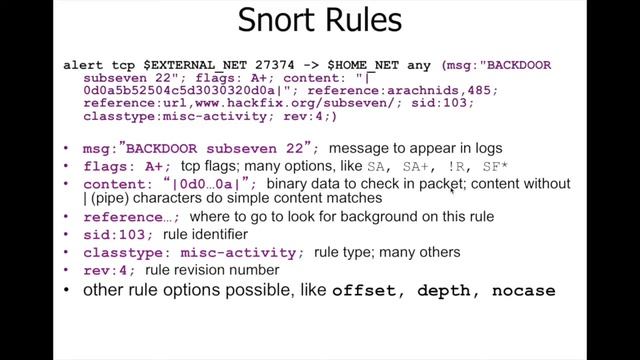 nids snort rules tutorial смотреть онлайн