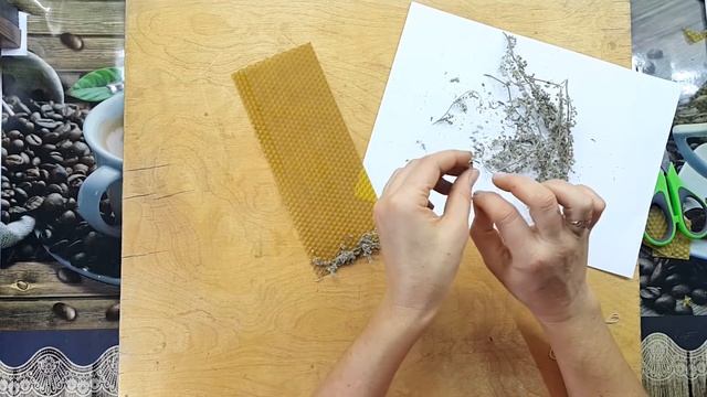 Свеча из вощины с полынью без фитиля. Мастер класс. смотреть онлайн