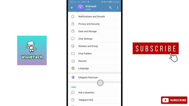 How to Change Language in Telegram Mobile Tamil | VividTech смотреть онлайн