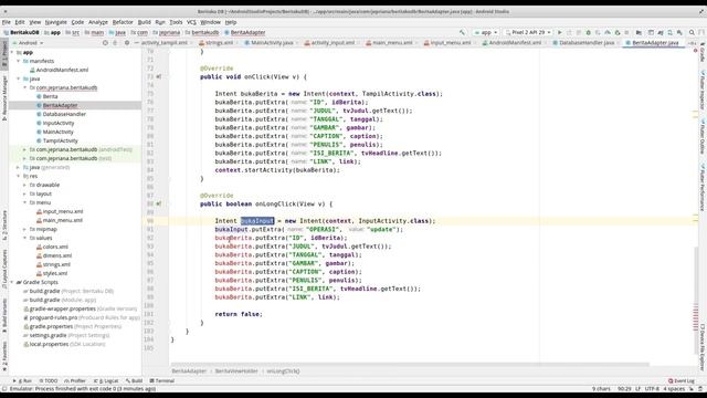 Pemrograman Android 07 Bagian 05: Aplikasi Basis Data Lokal (Persiapan Operasi CRUD pada SQLite) смотреть онлайн