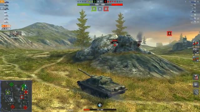 WOT Blitz / SU-122-44 / 3 kills / 3 086 dmg смотреть онлайн