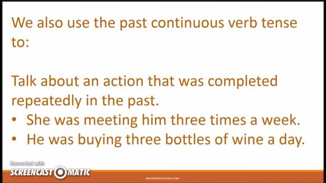 Learn English: The Past Continuous Verb tense смотреть онлайн