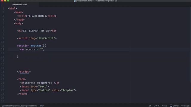 Curso JavaScript desde Cero | GetElementById | Parte 36 смотреть онлайн