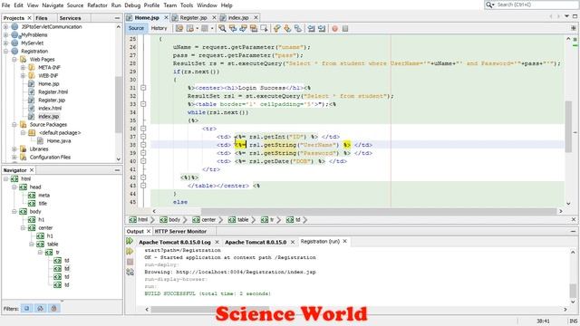 JSP JDBC Database Form Registration By Access Database | Advance java JSP Program смотреть онлайн