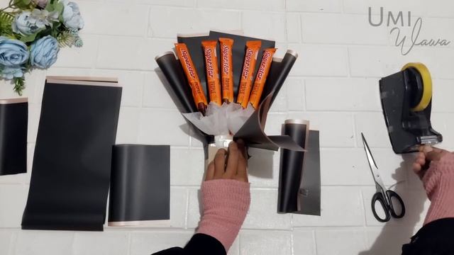 Tutorial buket low budget 1 lembar celophane snack 5000 | buker irit kertas смотреть онлайн