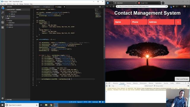 How To Code A Contact List In Pure JavaScript смотреть онлайн