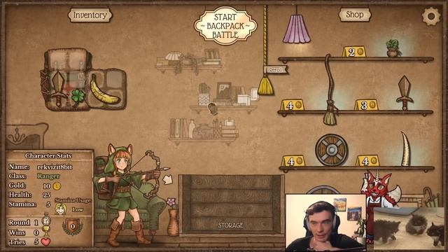 Автобаттлер с менеджментом инвентаря // Backpack Battles смотреть онлайн