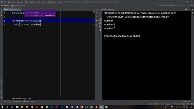 For Loop in Python 3 - For Loop Program - Python Pattern Program - Star - Learn Python Codes смотреть онлайн