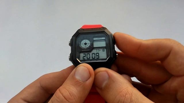 Водостойкие часы в стиле Casio — Skmei 1299 red обзор настройка, инструкция на русском, отзывы смотреть онлайн