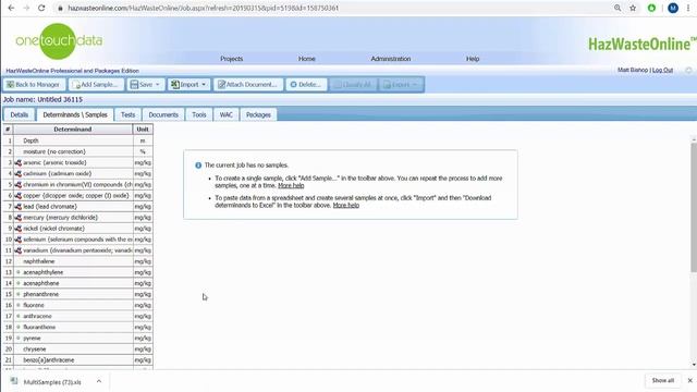 Importing data through Excel into HazWasteOnline смотреть онлайн
