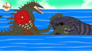 BIOGODZILL VS SPACE BLOOP VS SPACE GODZILLA !! EPIC BATTLE