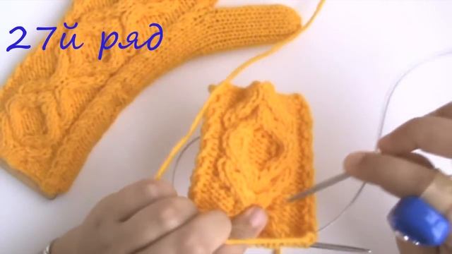 AlinaVjazet. Варежки с аранами. Подробный мастер-класс. смотреть онлайн