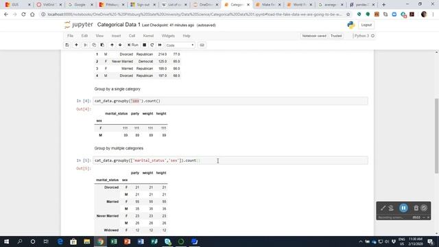 Introduction to Categorical Data using pandas смотреть онлайн