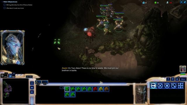 StarCraft: Mass Recall V7.1 Brood War Protoss Campaign Mission 1 - Escape from Aiur смотреть онлайн