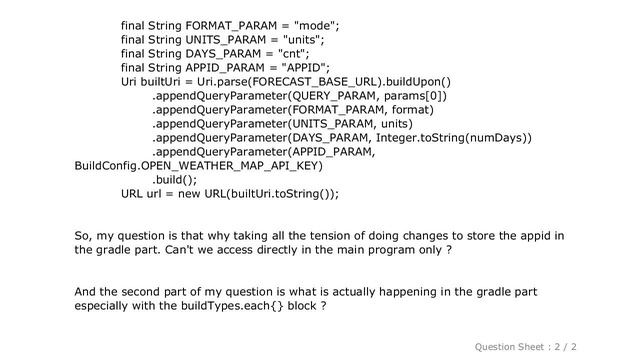 Android : Saving the API Key in gradle.properties смотреть онлайн