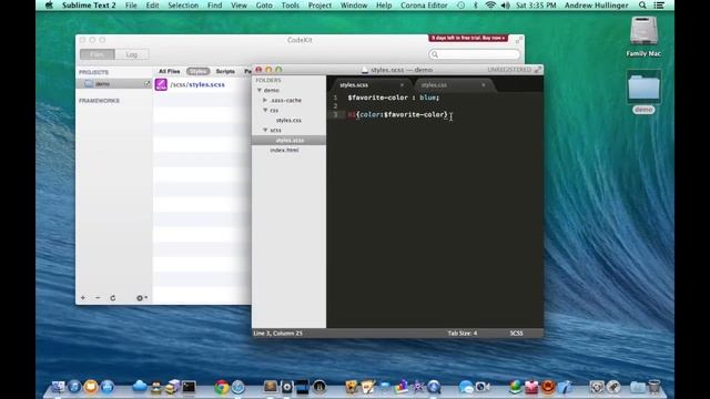 SASS thru CodeKit смотреть онлайн
