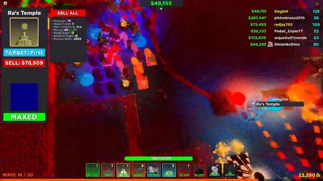 Cube Defense Halloween Path 10 Hades Pit (Roblox) смотреть онлайн