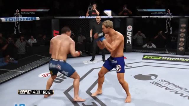 EA Sports UFC Ranked Fight Josh Koscheck vs Anthony Pettis смотреть онлайн