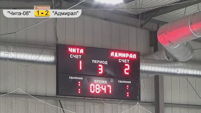 ХК "Чита-08" (Чита) - ХК "Адмирал-09" (Владивосток). Прямая трансляция. 2 и 3 период смотреть онлайн