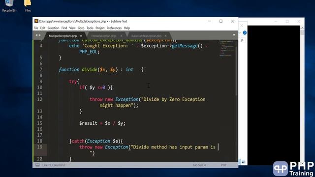 Catch Multiple Exceptions - how to Catch Multiple Exceptions in php? смотреть онлайн