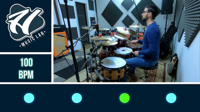 Let's Play Together - Shuffle Drum Groove 100 BPM смотреть онлайн