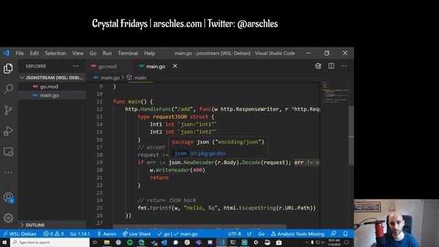 Dealing with JSON in Go (Golang) смотреть онлайн