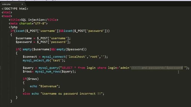 Sql injection php/mysql смотреть онлайн