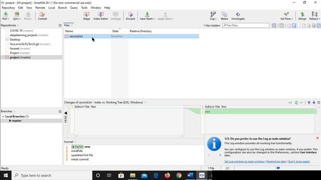 Smartgit basic workflow demonstration in Urdu / Hindi смотреть онлайн