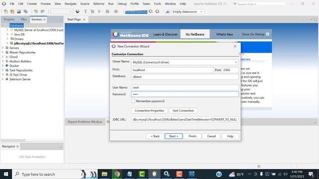 Connect Mysql from Netbeans IDE 15 with Create Tables смотреть онлайн