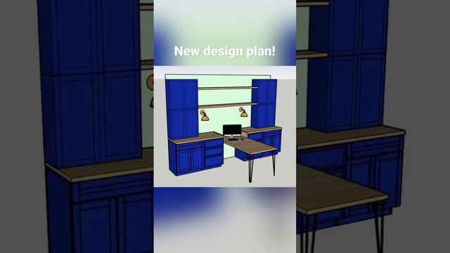 Starting Our Home Office Renovation Tomorrow! Here’s The Plan For The Built-ins! #homeoffice