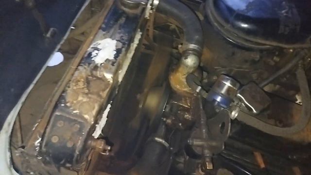 Холодный пуск при -17 старого УАЗ-3962. Cold Start Old UAZ 3962 -17C.