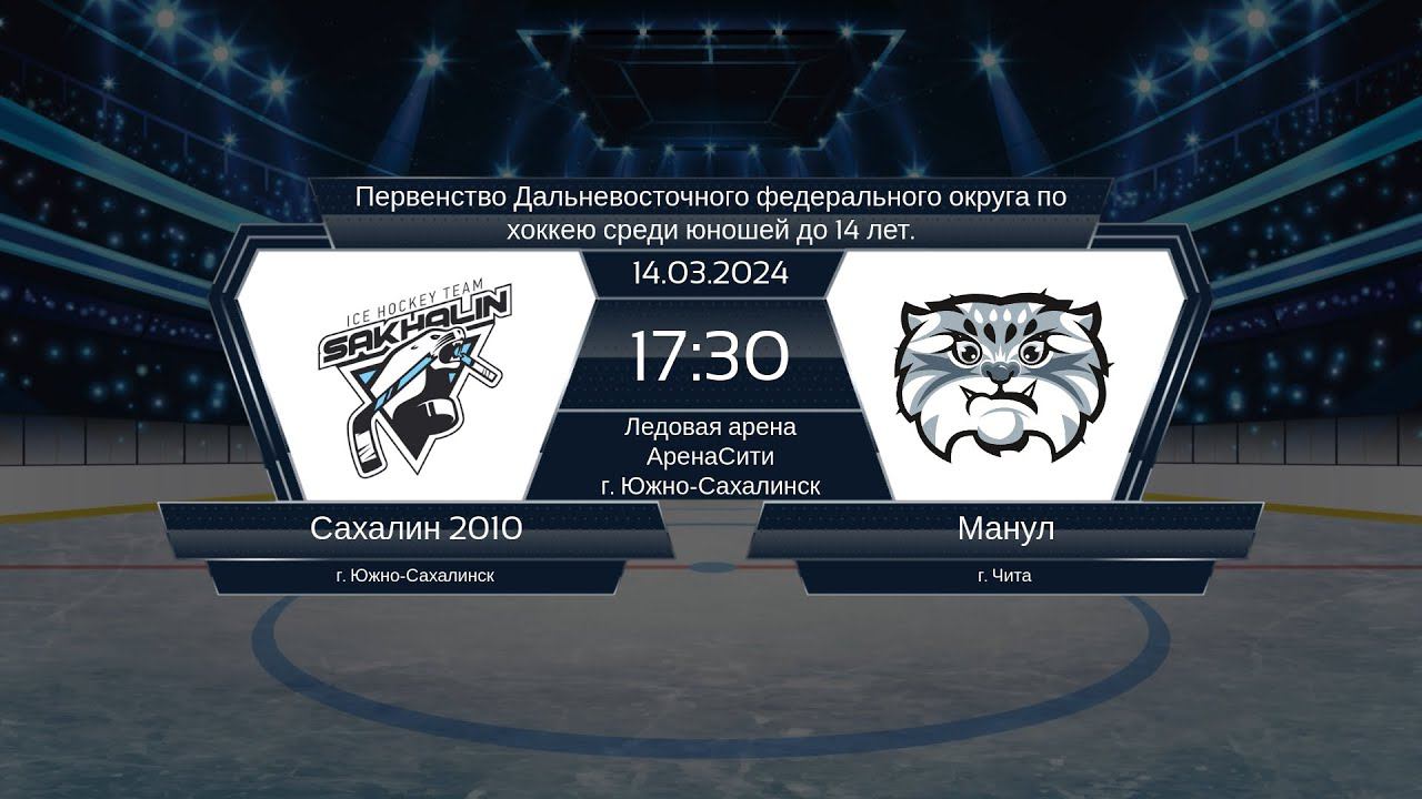 Хоккей, ДФО . "Сахалин 2010" - "Манул". смотреть онлайн