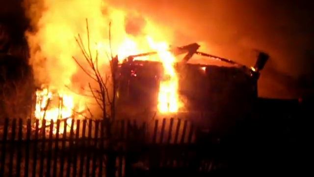 Пожар дачного дома в Полоцком районе