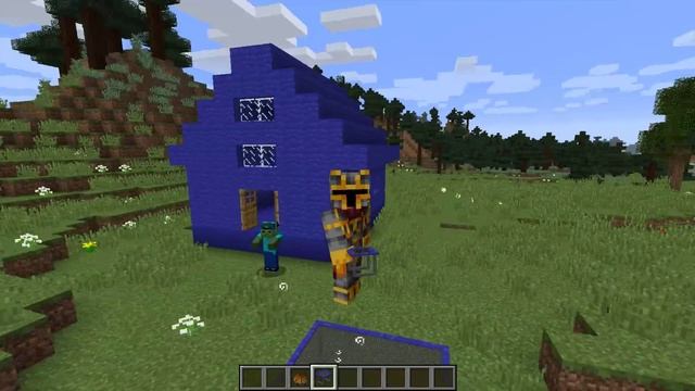 Minecraft BOY HOUSE VS GIRL HOUSE MOD / HELP MARK AND MARIE THE FRIENDLY ZOMBIE !! Minecraft