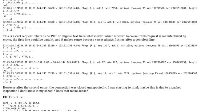 "Connection Reset" occurs on ANY http requests if it is a PUT or DELETE request смотреть онлайн