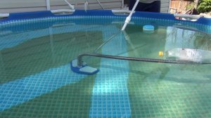 2.3 - Устанавливаем песочный фильтр интекс и чистим бассейн. Ч   1 Убираем основную грязь !!!