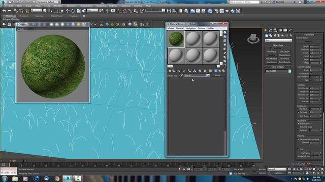 3DS MaX tutorial - Realistic Grass in Vray using Vray fur + Texture смотреть онлайн